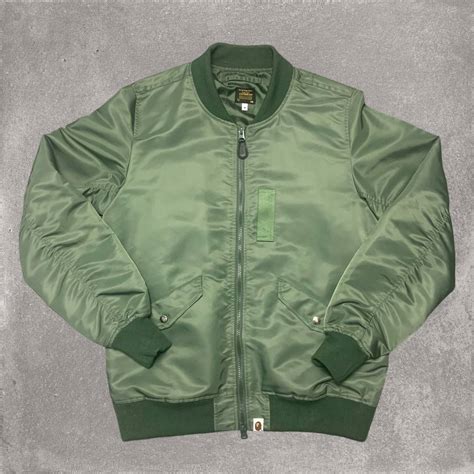 replica bape bomber jacket|a bathing ape bomber jacket.